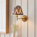 Dome Fold & Zigzag 16cm Pearl grey shade - Comet Lighting