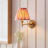 Dome Fold & Ikat 16cm Coral pink shade - Comet Lighting