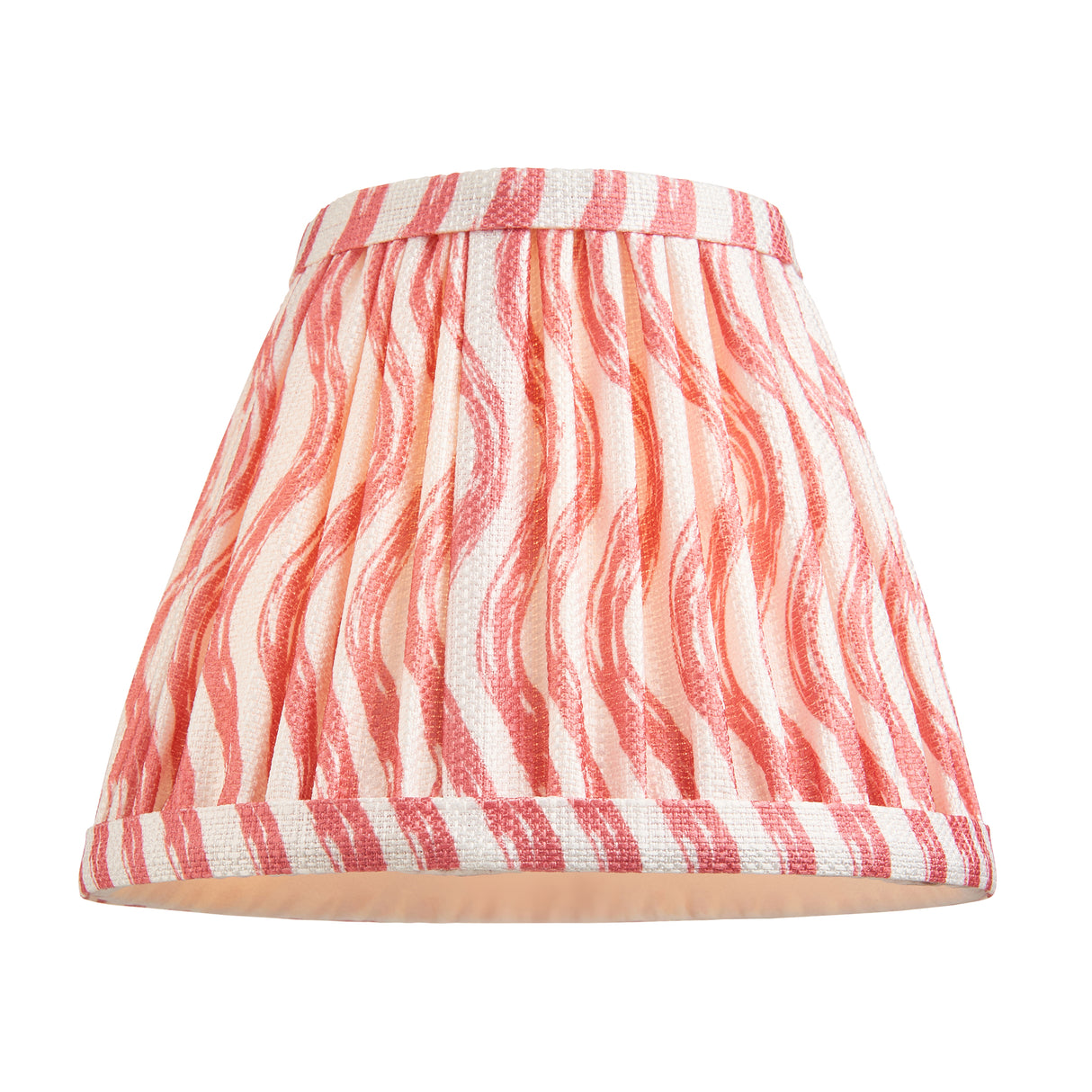 Dome Fold & Ripple 16cm Coral pink shade - Comet Lighting