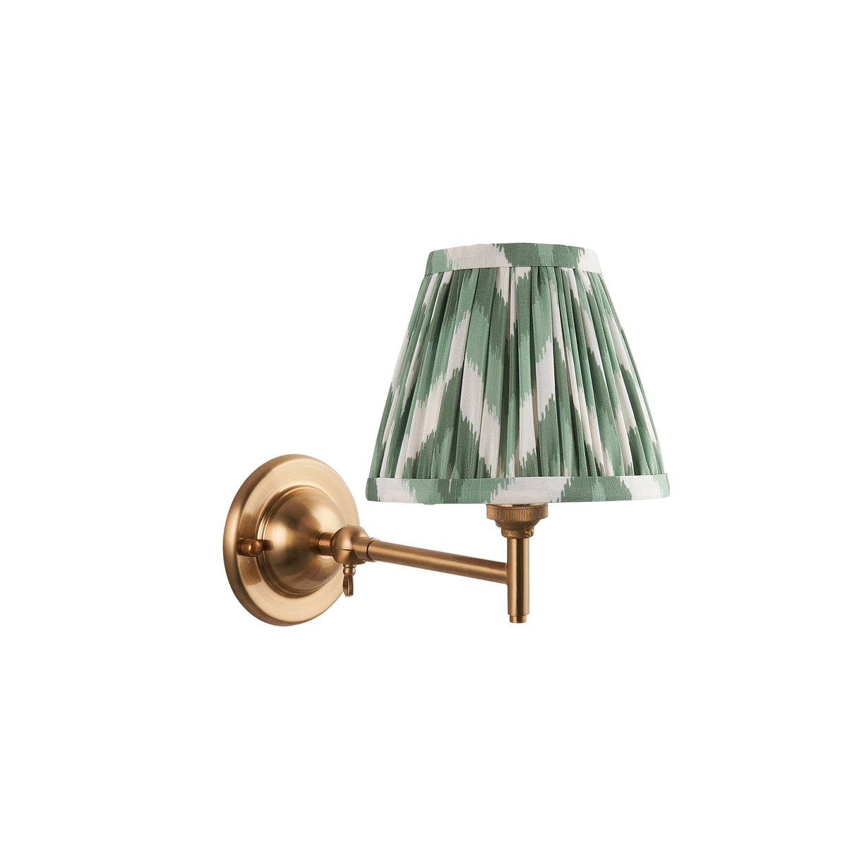 Dome Fold & Zigzag 16cm Cotswold green shade - Comet Lighting