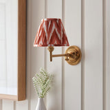 Dome Fold & Zigzag 16cm Apricot orange shade - Comet Lighting