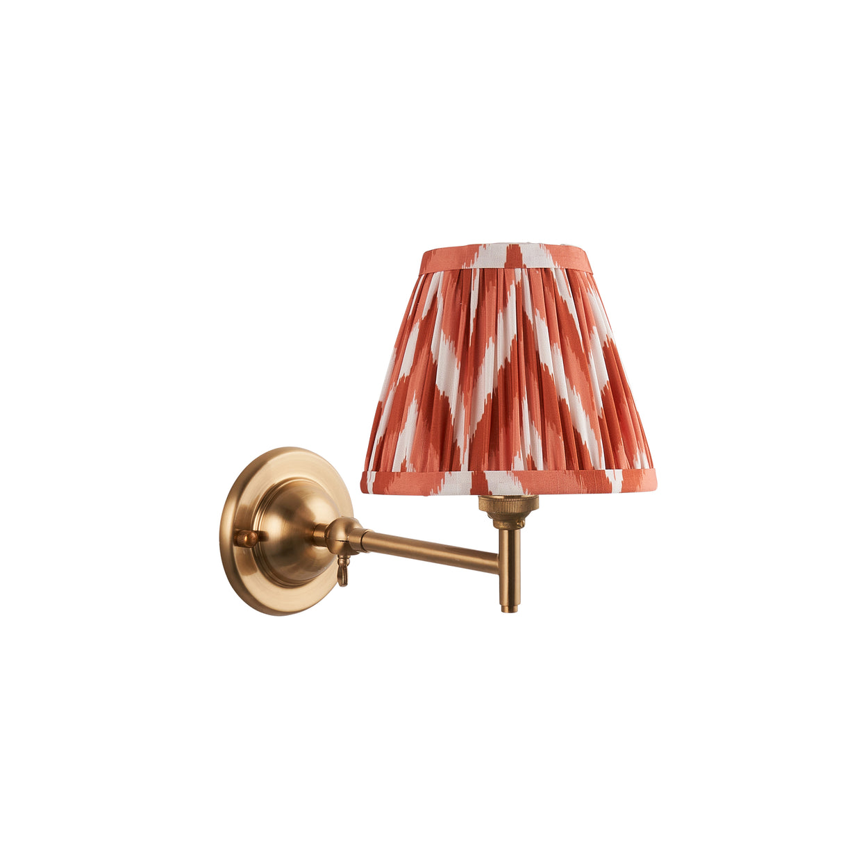 Dome Fold & Zigzag 16cm Apricot orange shade - Comet Lighting