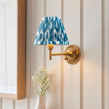 Dome Fold & Ikat 16cm Marlin blue shade - Comet Lighting