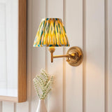 Dome Fold & Ikat 16cm Yellow & jade shade - Comet Lighting