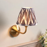 Obelisk Arc & Zigzag 16cm Pearl grey shade - Comet Lighting