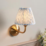 Obelisk Arc & Leaf 16cm Shell bay blue shade - Comet Lighting