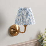 Obelisk Arc & Leaf 16cm Shell bay blue shade - Comet Lighting