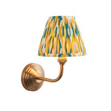 Obelisk Arc & Ikat 16cm Yellow & jade shade - Comet Lighting