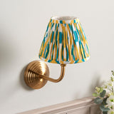 Obelisk Arc & Ikat 16cm Yellow & jade shade - Comet Lighting