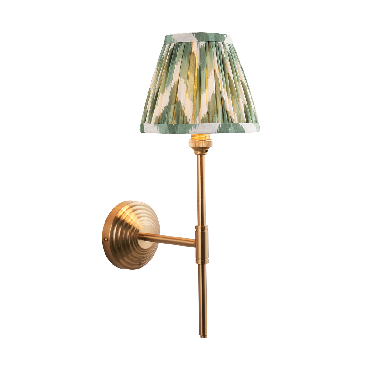 Obelisk T Bar & Zigzag 16cm Cotswold green shade - Comet Lighting