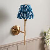 Obelisk T Bar & Ikat 16cm Marlin blue shade - Comet Lighting