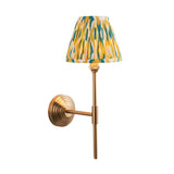 Obelisk T Bar & Ikat 16cm Yellow & jade shade - Comet Lighting