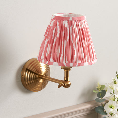 Obelisk Wing & Ikat 16cm Coral pink shade - Comet Lighting