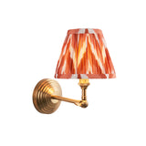 Obelisk Wing & Zigzag 16cm Apricot orange shade - Comet Lighting