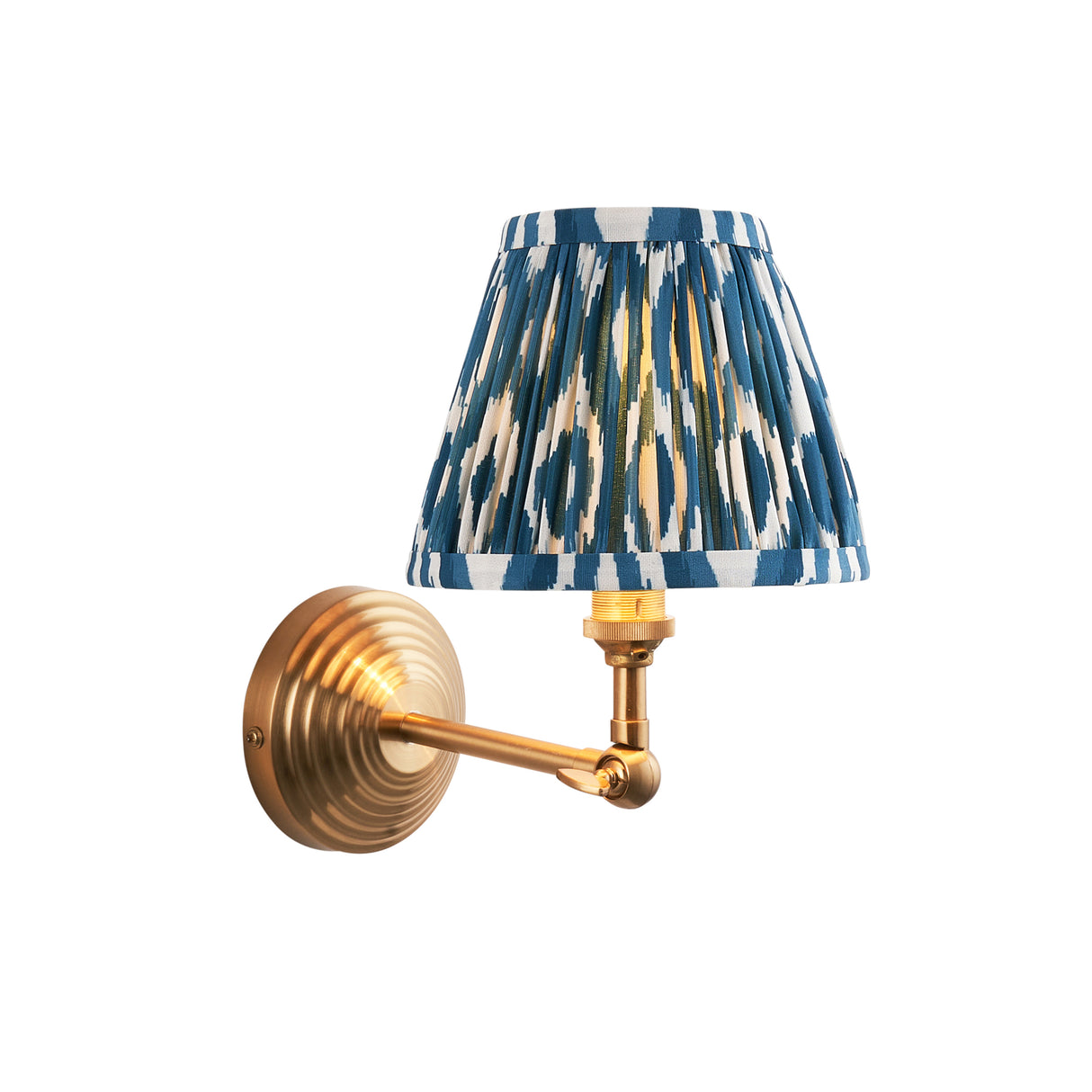 Obelisk Wing & Ikat 16cm Marlin blue shade - Comet Lighting