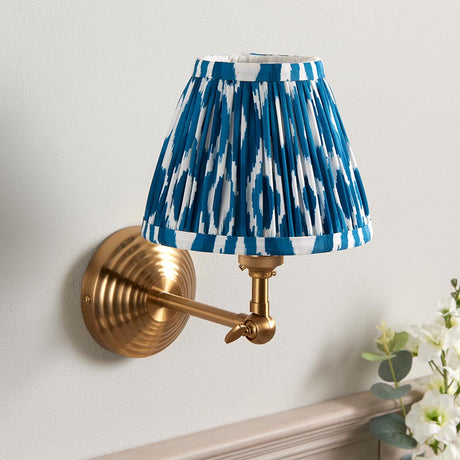 Obelisk Wing & Ikat 16cm Marlin blue shade - Comet Lighting