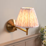 Obelisk Fold & Leaf 16cm Peachy keen shade - Comet Lighting