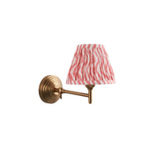 Obelisk Fold & Ripple 16cm Coral pink shade - Comet Lighting