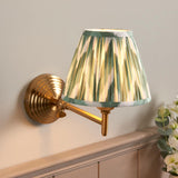 Obelisk Fold & Zigzag 16cm Cotswold green shade - Comet Lighting