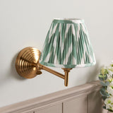 Obelisk Fold & Zigzag 16cm Cotswold green shade - Comet Lighting