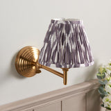 Obelisk Fold & Ikat 16cm Pearl grey shade - Comet Lighting