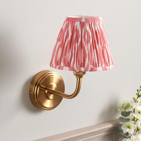 Step Arc & Ikat 16cm Coral pink shade - Comet Lighting