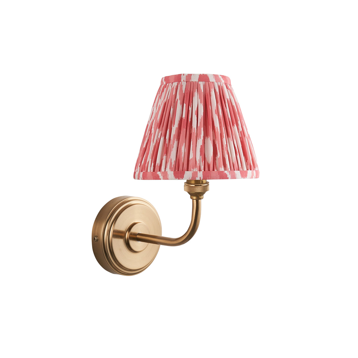 Step Arc & Ikat 16cm Coral pink shade - Comet Lighting