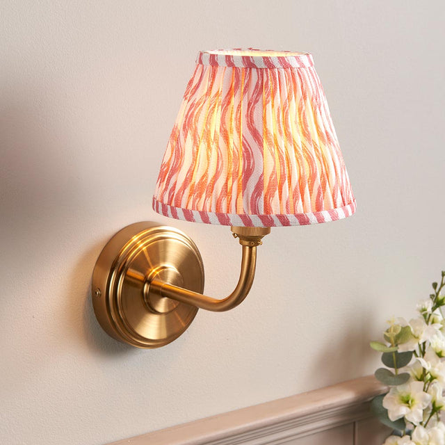 Step Arc & Ripple 16cm Coral pink shade - Comet Lighting