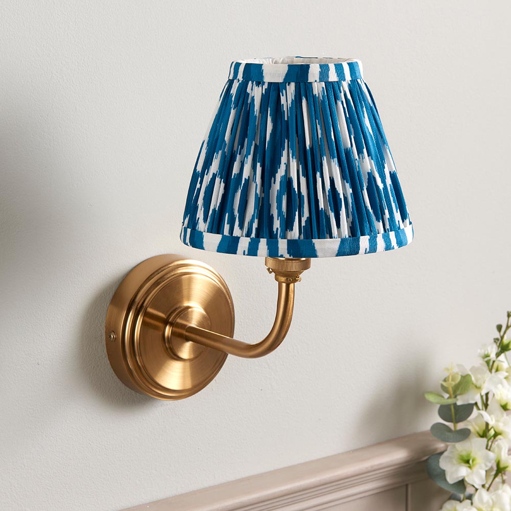 Step Arc & Ikat 16cm Marlin blue shade - Comet Lighting