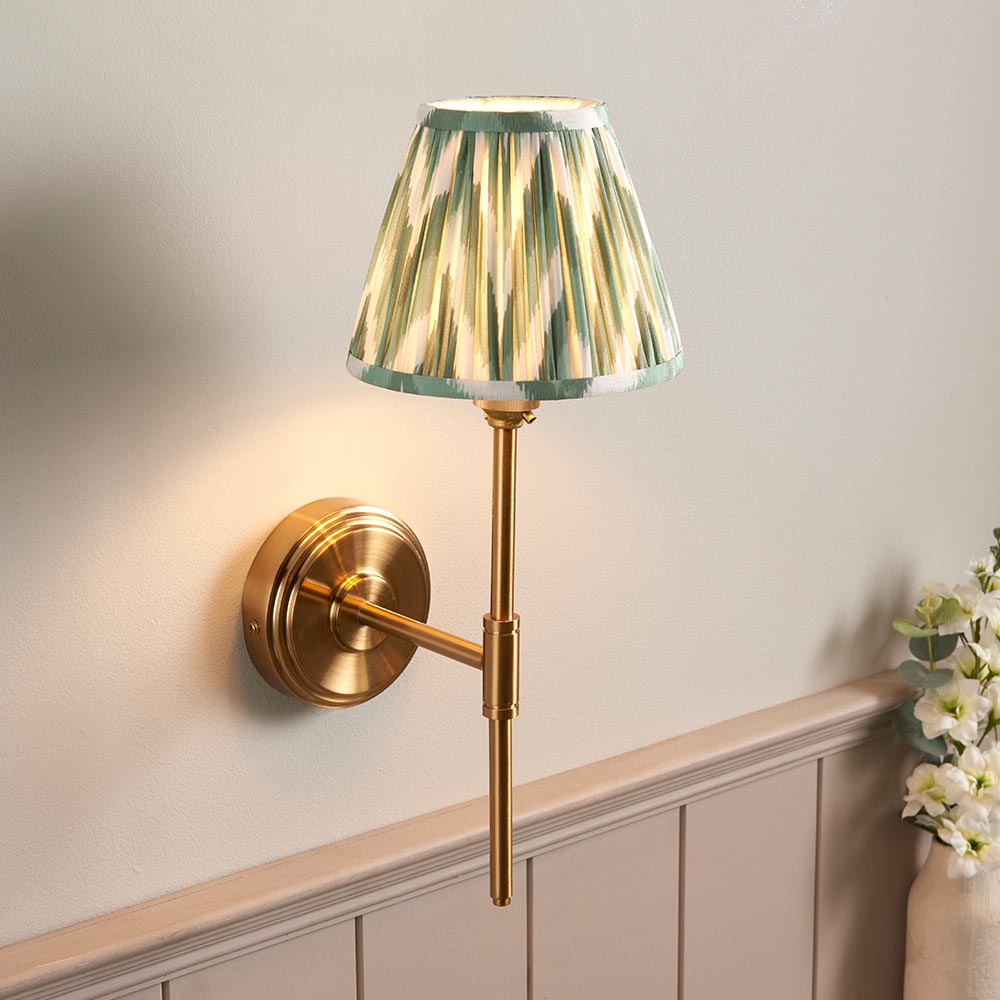 Step T Bar & Zigzag 16cm Cotswold green shade - Comet Lighting