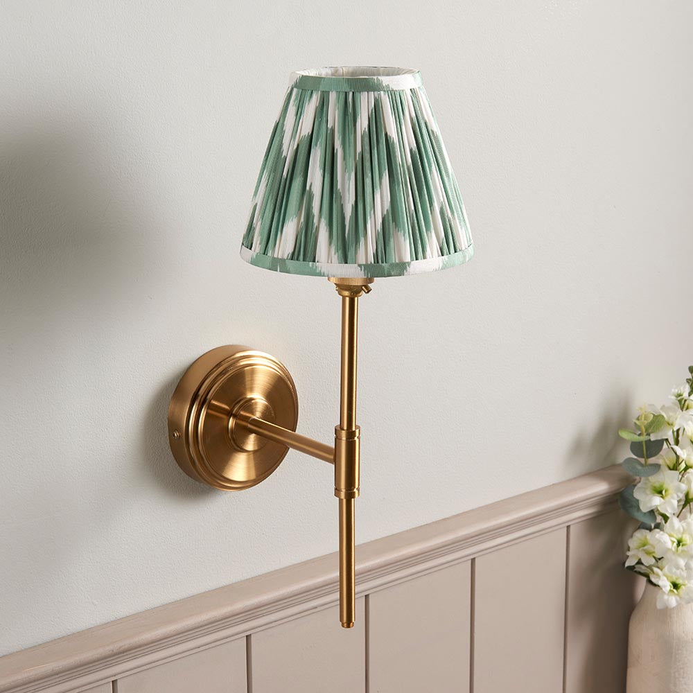 Step T Bar & Zigzag 16cm Cotswold green shade - Comet Lighting