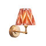 Step Wing & Zigzag 16cm Apricot orange shade - Comet Lighting