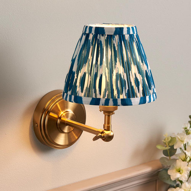 Step Wing & Ikat 16cm Marlin blue shade - Comet Lighting