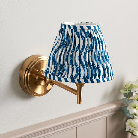 Step Fold & Ripple 16cm Marlin blue shade - Comet Lighting