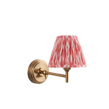 Step Fold & Ikat 16cm Coral pink shade - Comet Lighting