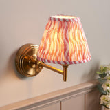 Step Fold & Ripple 16cm Coral pink shade - Comet Lighting