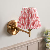 Step Fold & Ripple 16cm Coral pink shade - Comet Lighting