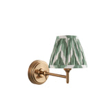 Step Fold & Zigzag 16cm Cotswold green shade - Comet Lighting