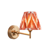 Step Fold & Zigzag 16cm Apricot orange shade - Comet Lighting