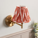 Step Fold & Zigzag 16cm Apricot orange shade - Comet Lighting