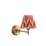 Step Fold & Zigzag 16cm Apricot orange shade - Comet Lighting