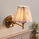 Step Fold & Ikat 16cm Neutral shade - Comet Lighting