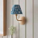 Wood Arc & Ripple 16cm Marlin blue shade - Comet Lighting