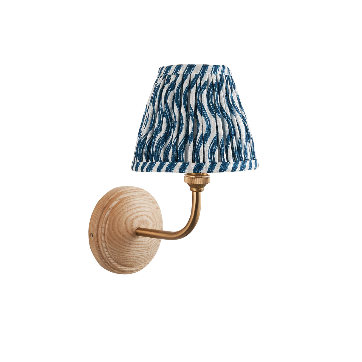 Wood Arc & Ripple 16cm Marlin blue shade - Comet Lighting