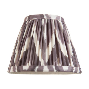 Wood Arc & Zigzag 16cm Pearl grey shade - Comet Lighting