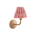 Wood Arc & Ikat 16cm Coral pink shade - Comet Lighting