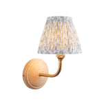 Wood Arc & Leaf 16cm Shell bay blue shade - Comet Lighting