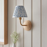 Wood Arc & Leaf 16cm Shell bay blue shade - Comet Lighting