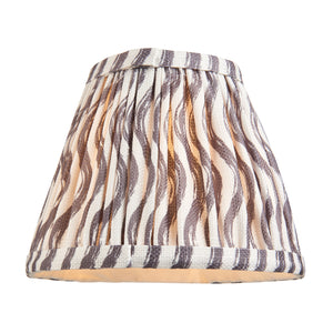 Wood Arc & Ripple 16cm Pearl grey shade - Comet Lighting