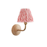 Wood Arc & Ripple 16cm Coral pink shade - Comet Lighting